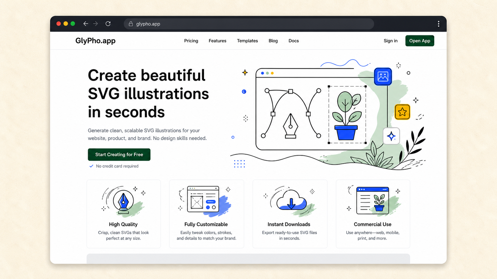 After adding SVG illustrations and icons